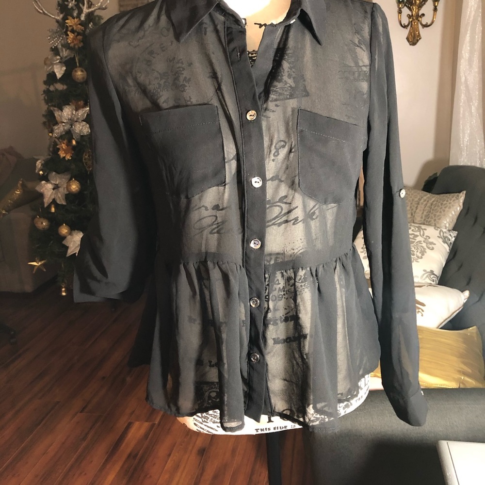 Monteau Los Angeles | Button Down Shirt | Black - Picture 4 of 8